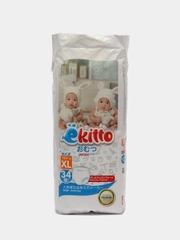 Подгузники трусики Ekitto 5 размер XL,для детей 12-17 кг, ночные, японские памперсы, 34 шт
