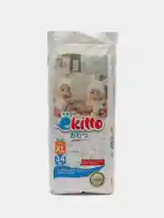 Подгузники трусики Ekitto 5 размер XL,для детей 12-17 кг, ночные, японские памперсы, 34 шт