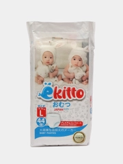 Подгузники-трусики Ekitto ночные, размер 4L, для детей 9-14 кг, японские, 44 штуки