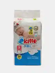 Подгузники Ekitto 2 размер S, для новорожденных от 3-6 кг, японские ночные памперсы, 54 шт
