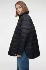 Черный куртка-рубашка oversize стеганая утепленная женская befree