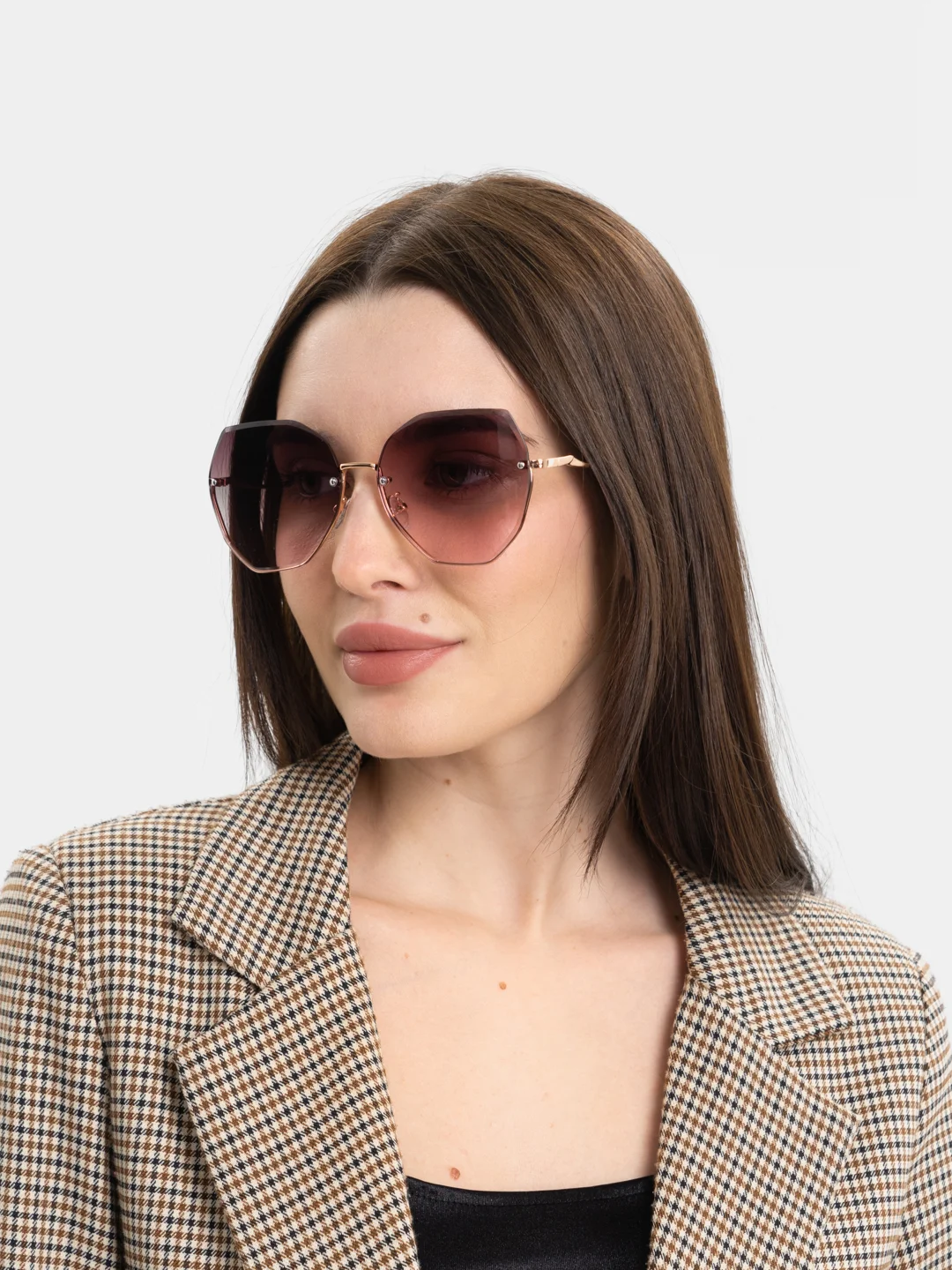 Розовый женские солнцезащитные очки UV400