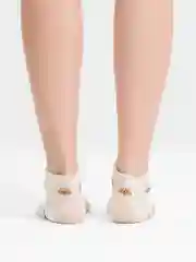 Бежевый носки женские "Котята" Vivid Color короткие хлопковые для подростков и взрослых