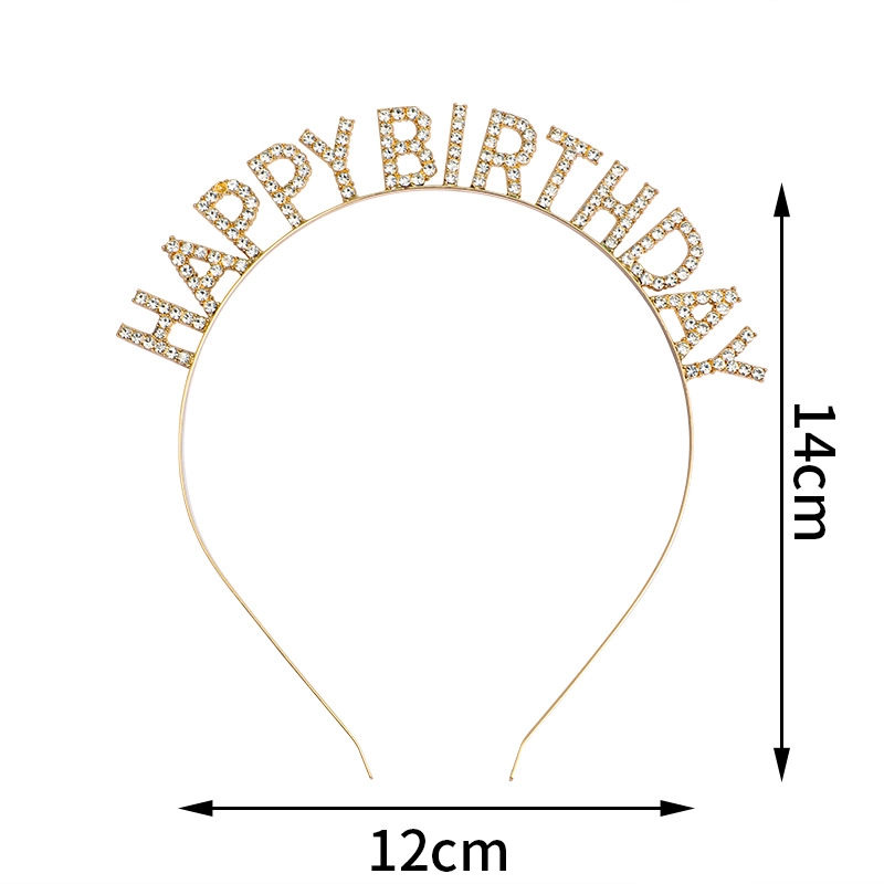 Ободок на день рождения с надписью Happy Birthday