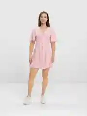 Платье в клетку на пуговицах QP Store, мини