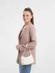 Белый сумка вельветовая, с цепочкой