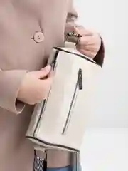 Белый сумка женская на плечо, из натуральной кожи