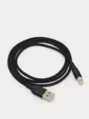 Серебряный магнитный кабель c разъемом-коннектором (Type-C, Micro-USB, Lightning)