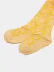 Желтый колготки ажурные, для девочек