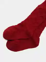 Бордовый колготки ажурные, для девочек