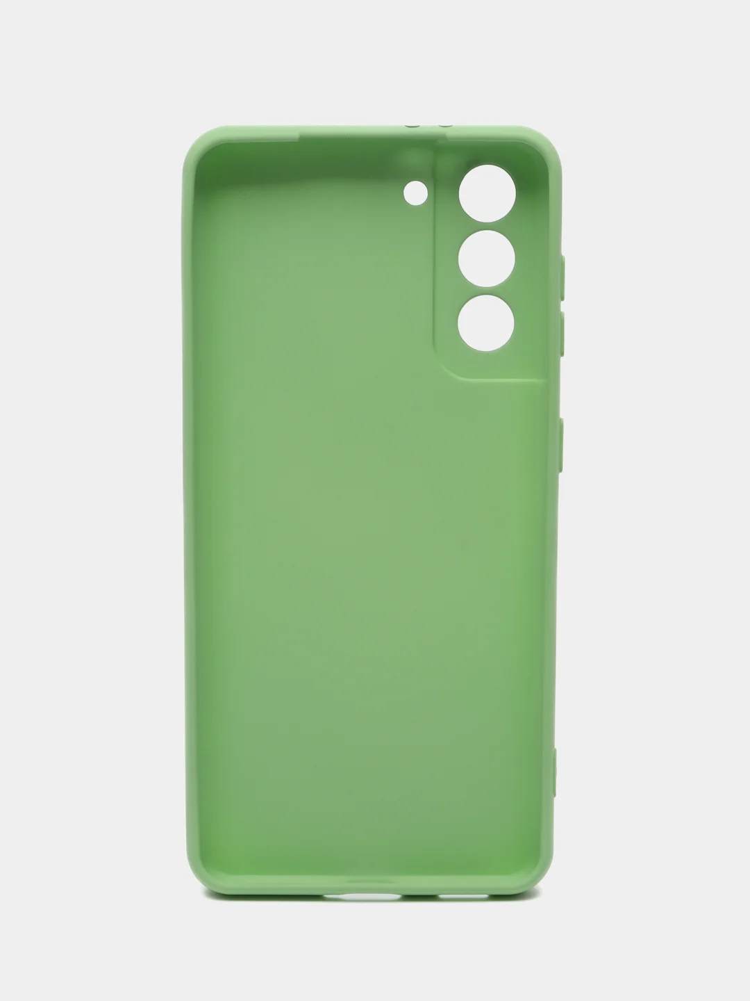 Желтый чехол накладка силиконовый мягкий Samsung Galaxy S21
