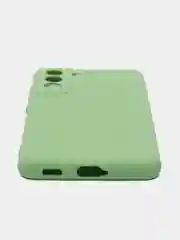 Желтый чехол накладка силиконовый мягкий Samsung Galaxy S21