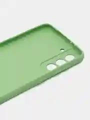 Желтый чехол накладка силиконовый мягкий Samsung Galaxy S21