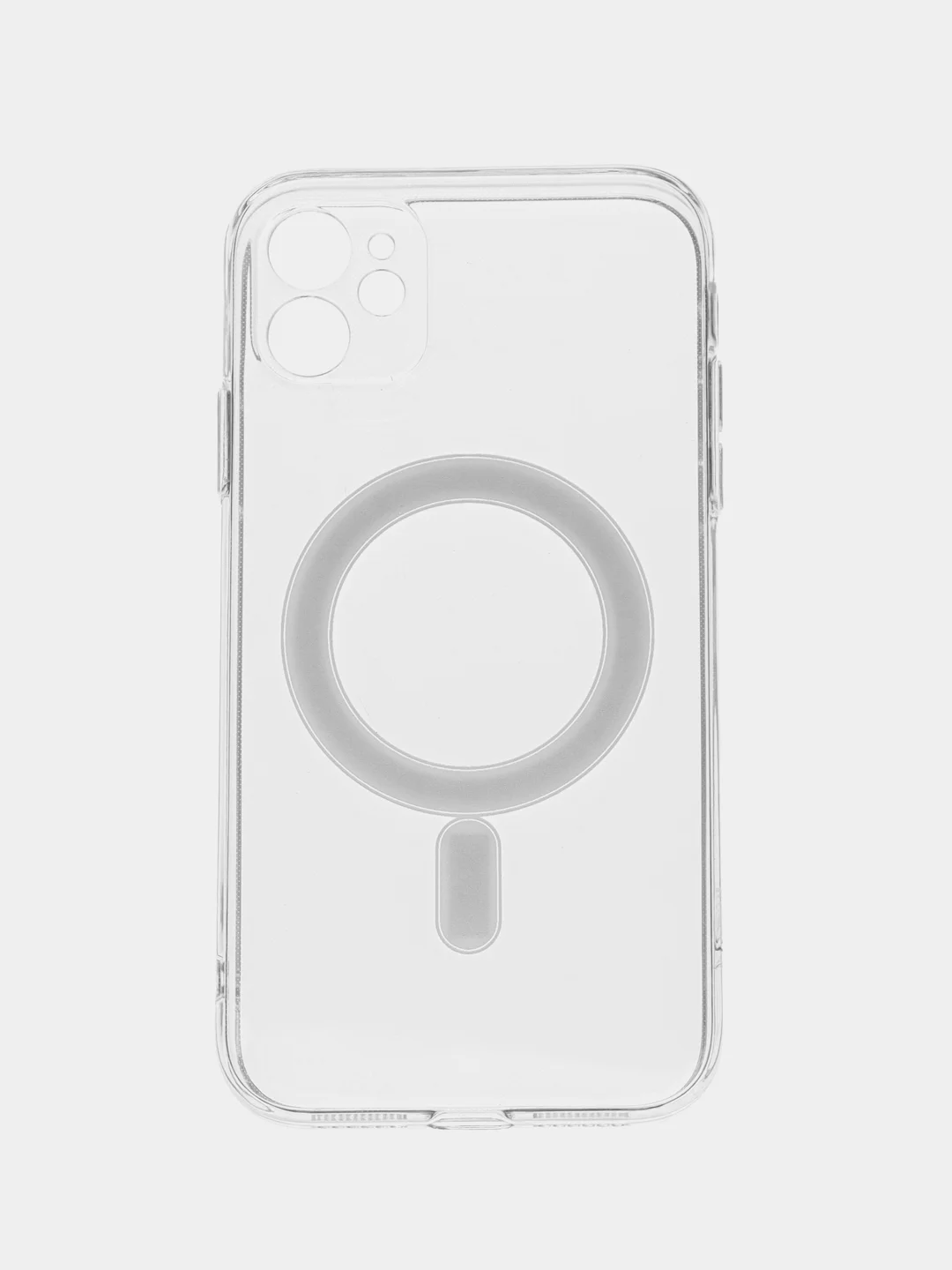 Прозрачный силиконовый чехол на Айфон iPhone 14 Max, чехол для айфон с MagSafe (Магсейф)