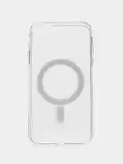 Прозрачный силиконовый чехол на Айфон iPhone 14 Max, чехол для айфон с MagSafe (Магсейф)