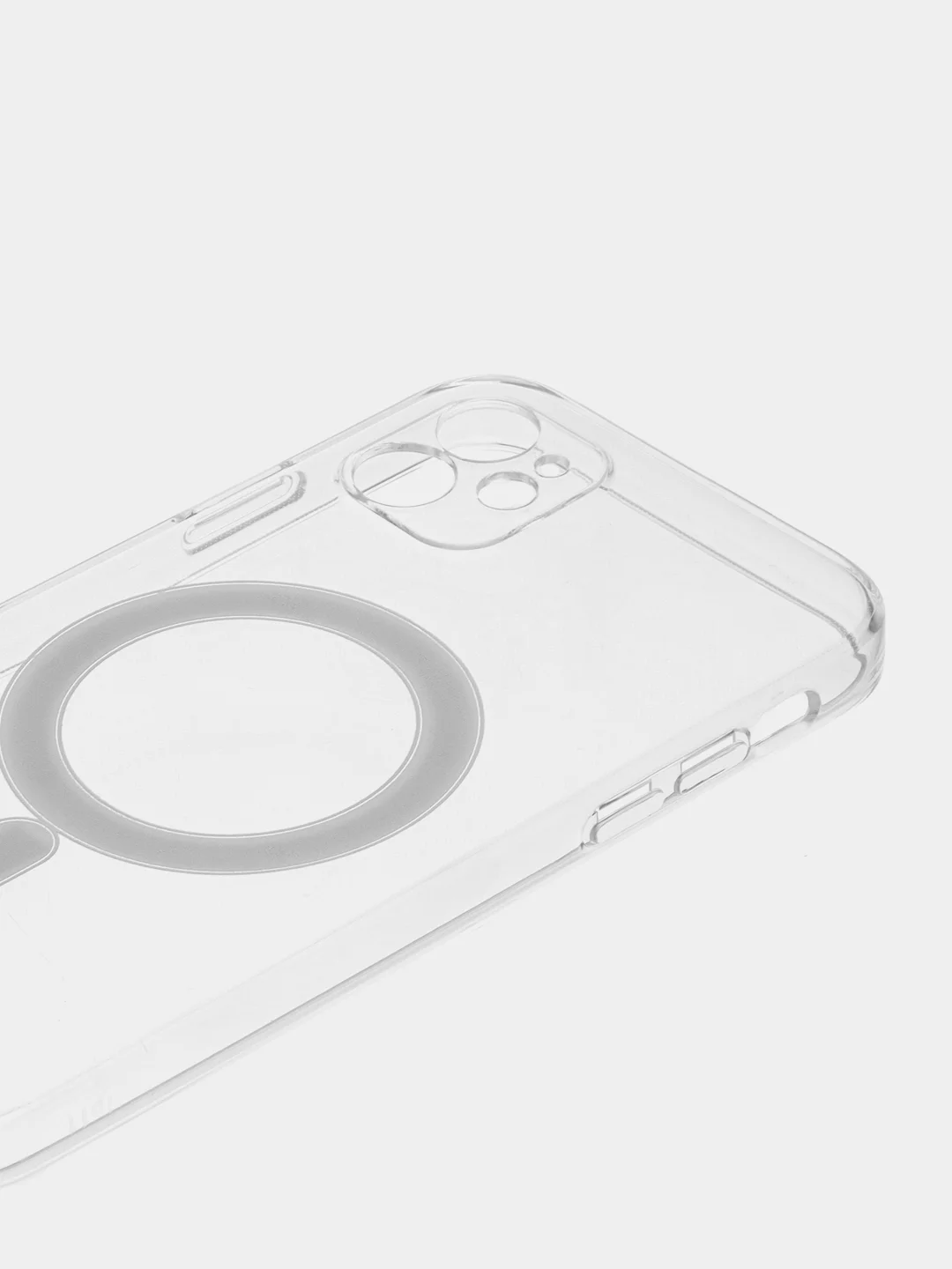 Прозрачный силиконовый чехол на Айфон iPhone 14 Max, чехол для айфон с MagSafe (Магсейф)