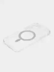 Прозрачный силиконовый чехол на Айфон iPhone 14 Max, чехол для айфон с MagSafe (Магсейф)