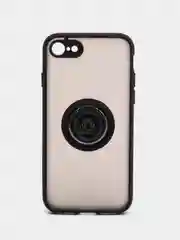 Черный чехол противоударный iPhone 7, iPhone 8, SE 2020 с магнитом и кольцом
