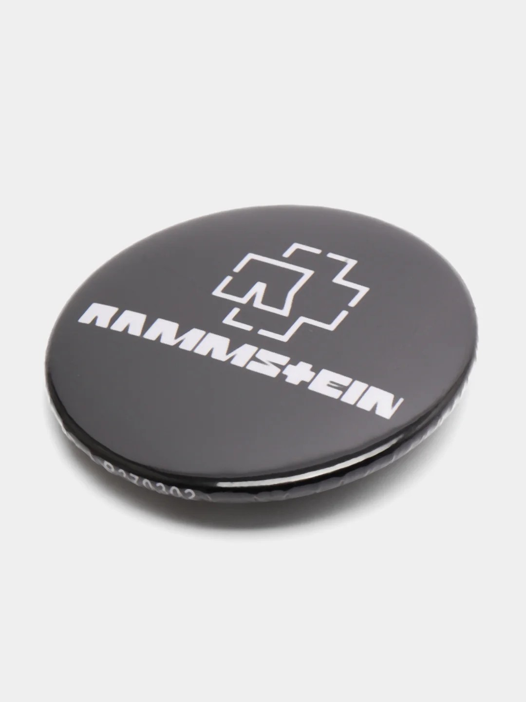 Белый значок "Rammstein", 37 мм