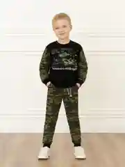 Зеленый костюм для мальчика Утенок хаки