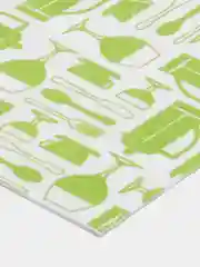 Салатовый коврик для сушки посуды, губчатая вискоза, 30 х 40 см / Коврик кухонный / Сушка посуды
