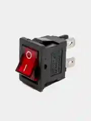 Клавишный переключатель  с подсветкой 1 клавиша KCD1-104 R/4P, ON-OFF (выключатель)