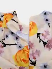 Желтый хлопковое платье для девочек