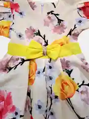 Желтый хлопковое платье для девочек