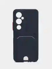 Лавандовый чехол TECNO POVA 4 PRO с защитой камеры и карманом для пластиковой карты