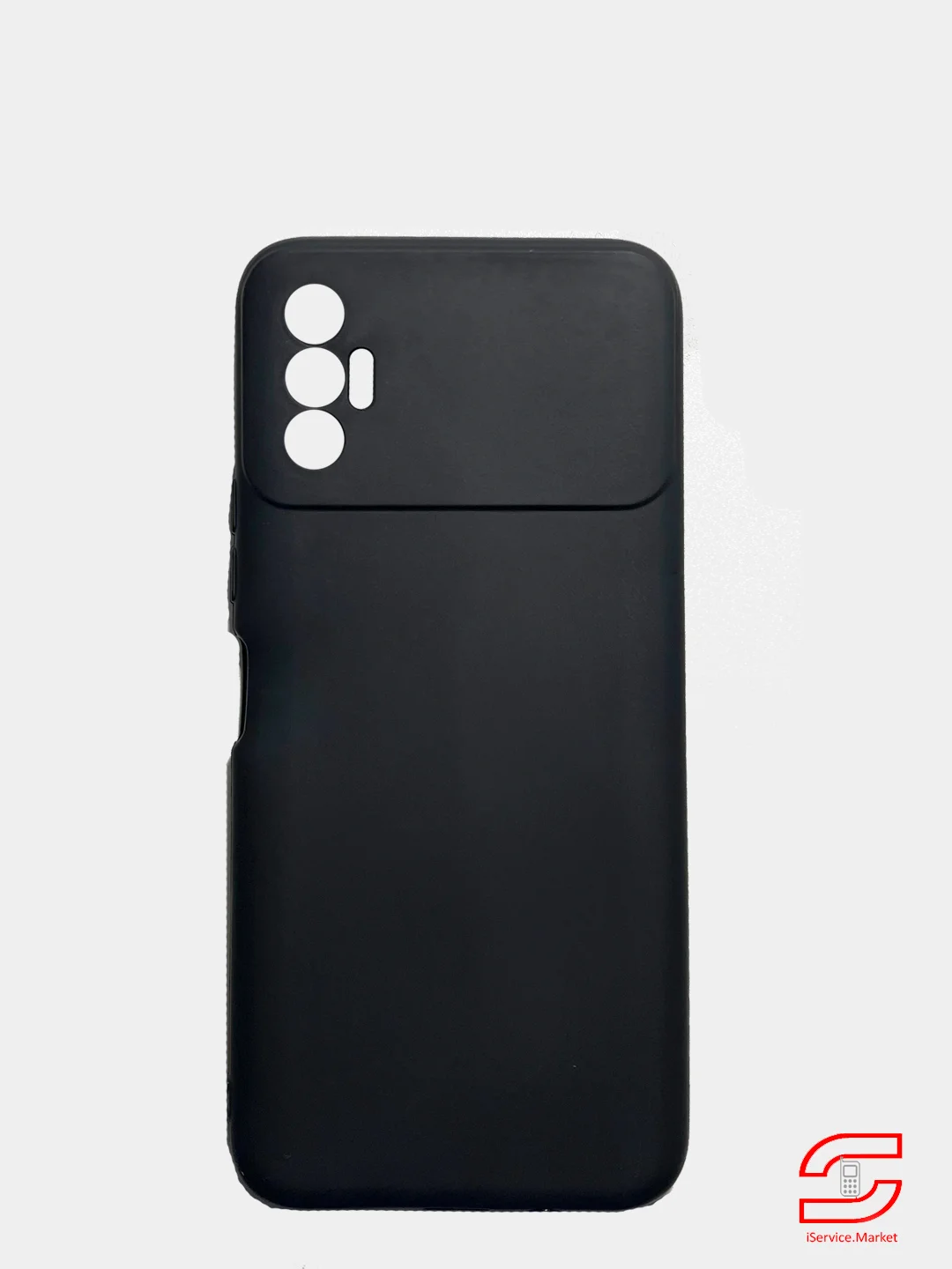 Черный накладка силиконовая матовая для TECNO Spark 8C, 8P, Go 2022, Spark 7, Pova 2, Pop 5 lite