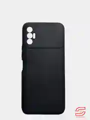 Черный накладка силиконовая матовая для TECNO Spark 8C, 8P, Go 2022, Spark 7, Pova 2, Pop 5 lite