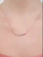 Золотой ожерелье Мама