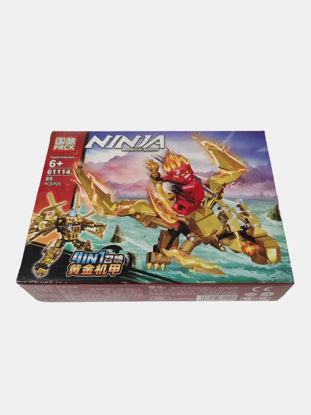 Красный конструктор "Ninja: Золотой мех"