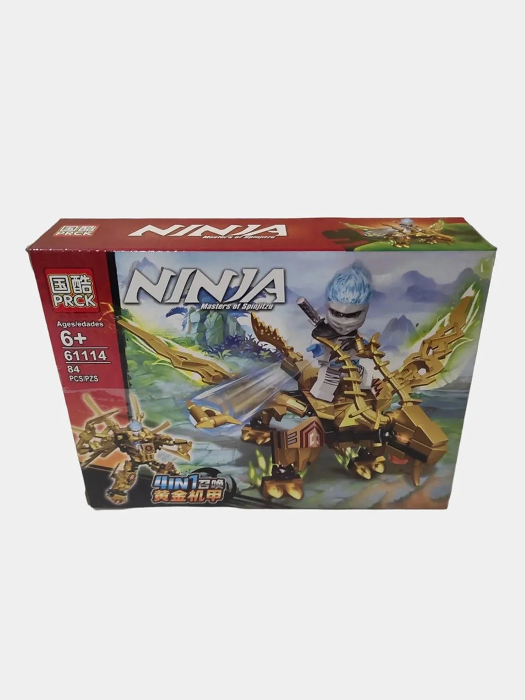 Голубой конструктор "Ninja: Золотой мех"
