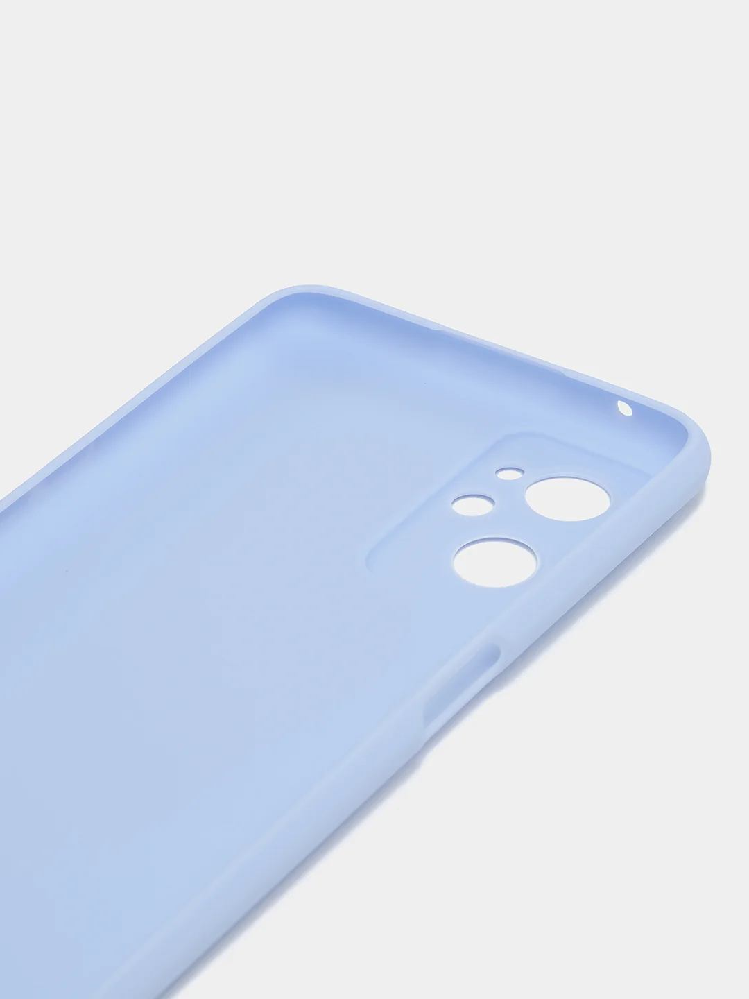 Голубой чехол Realme C30, C33, C35, 10 4G, 9i силиконовый с защитой камеры (Реалми С33)