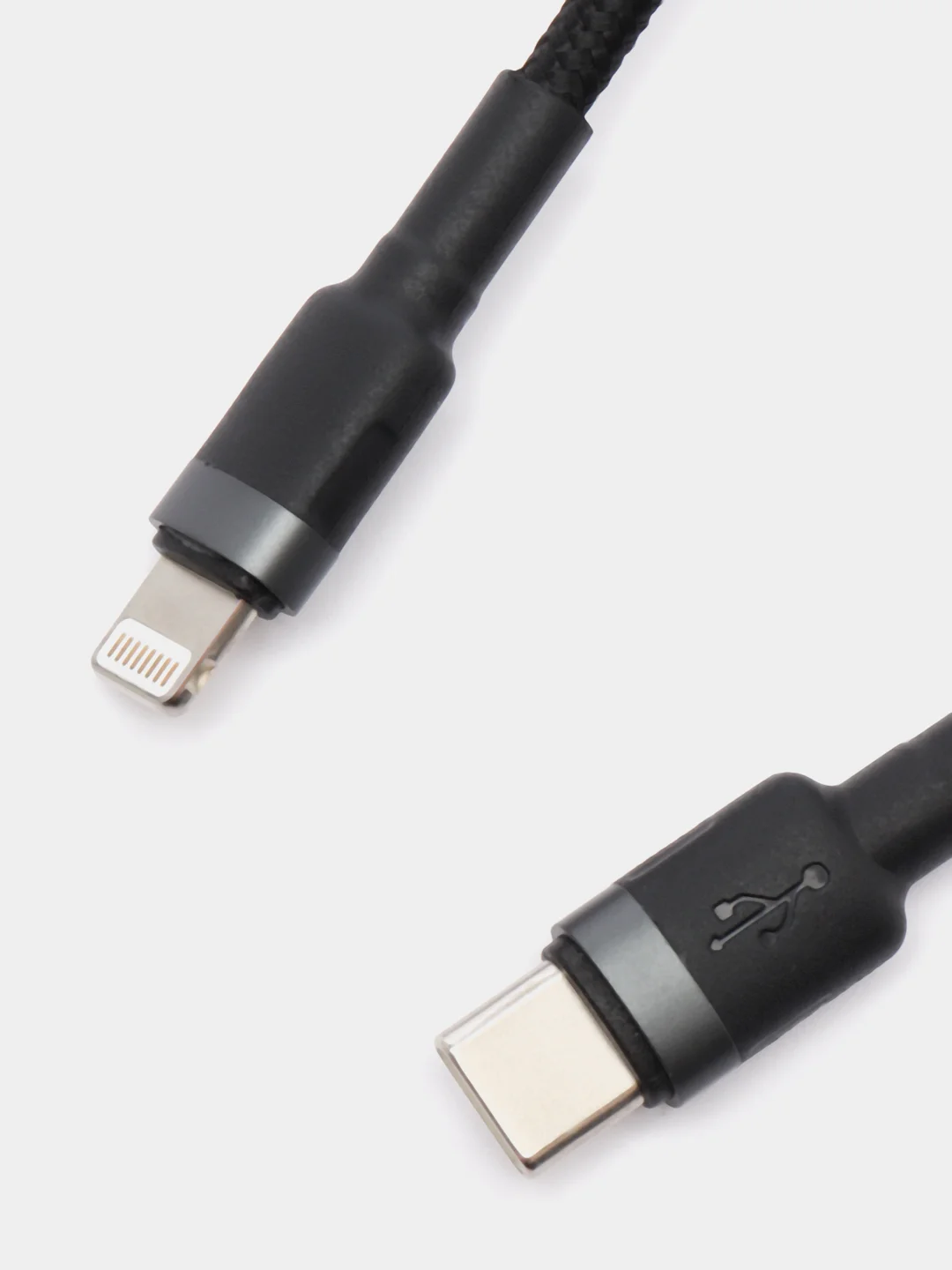 Серый кабель Baseus Type-C to iP (lightning, iPhone), PD20W (CATLKLF)