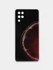 Бордовый чехол Samsung Galaxy A12 / M12, Самсунг Галакси А12 / М12 с рисунком Игра в кальмара