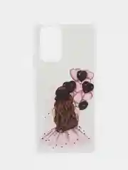 Пудровый чехол Xiaomi Redmi Note 10 Pro, Сяоми Редми Нот 10 Про, силиконовый с рисунком