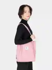 Розовый шоппер женский, вельветовый, хлопок