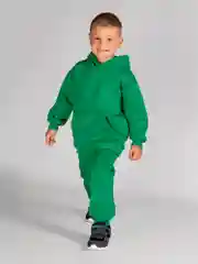 Зеленый костюм спортивный детский, утепленный