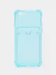 Бирюзовый чехол для iPhone 6, с карманом для карт