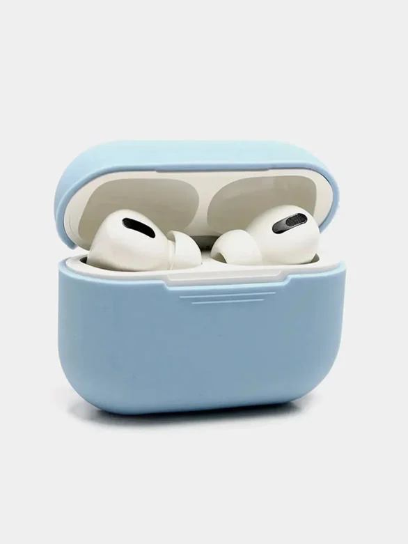 Бежевый чехол для наушников Apple AirPods Pro, силиконовый