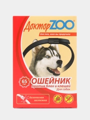 Ошейник Доктор ZOO для собак против блох и клещей, 65 см