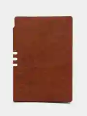 Блокнот Brauberg "Nebraska" А5, под кожу, линия, коричневый, 80 листов, 140 х 200 мм