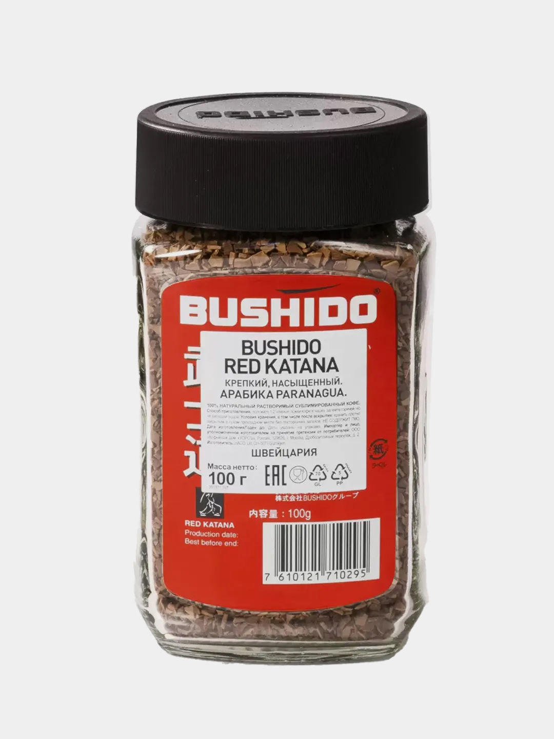 Bushido original кофе растворимый 100 г