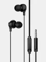 Хром наушники с микрофоном Borofone с разъёмом 3.5 Jack