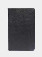 Ежедневник недатированный А5 138х213мм BRAUBERG Metallic под кожу, 136л, гибкий,графитовый