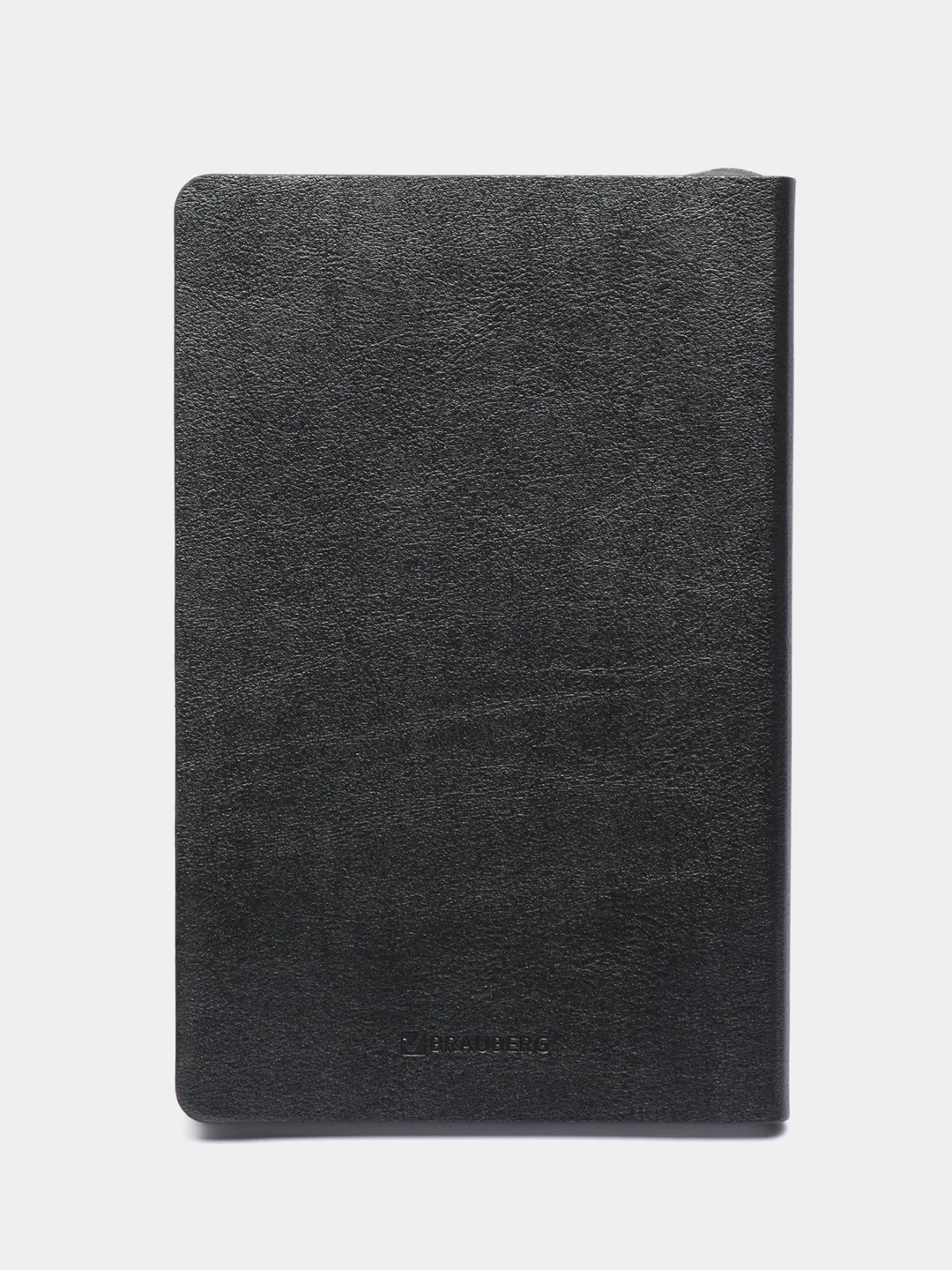 Ежедневник недатированный А5 138х213мм BRAUBERG Metallic под кожу, 136л, гибкий,графитовый