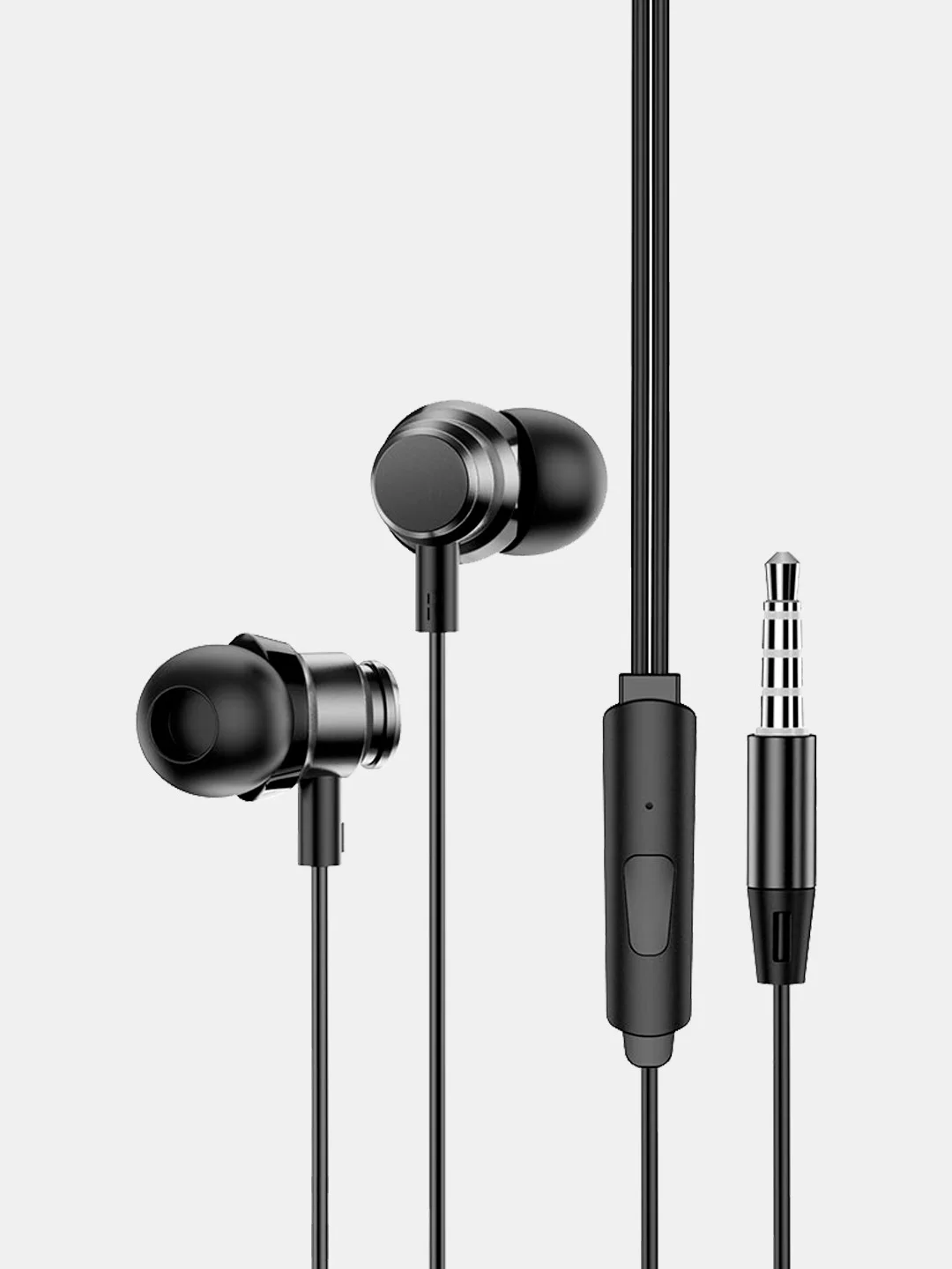 Индиго наушники с микрофоном Borofone с разъёмом 3.5 Jack