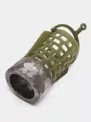 Зелёный хаки кормушка фидерная "Дюза", рыболовная, 2 штуки,  20 - 120 г